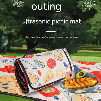 Portable Picnic Mat Cartoon Cute Animal Picnic Mat for Travel Camping Hiking Model A