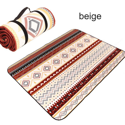 Large Waterproof Picnic Blanket Ethnic Style Moisture-proof Camping Mat