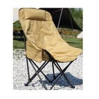 Yellow High Back Moon Chair