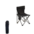 black folding chair