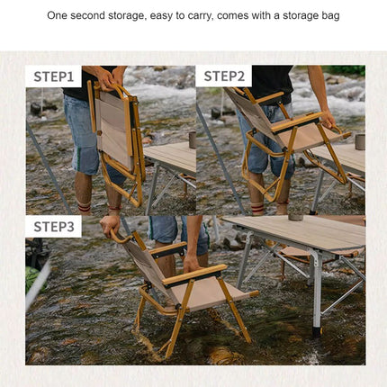 Camping Folding Ultralight Chair Outdoor Chair Aluminum Collapsible Camp Chair