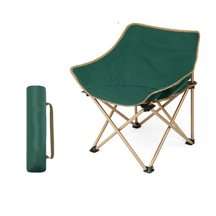 Outdoor Folding Moon Chair Lounge Lawn Chairs Lightweight Portable Camping Folding Chair