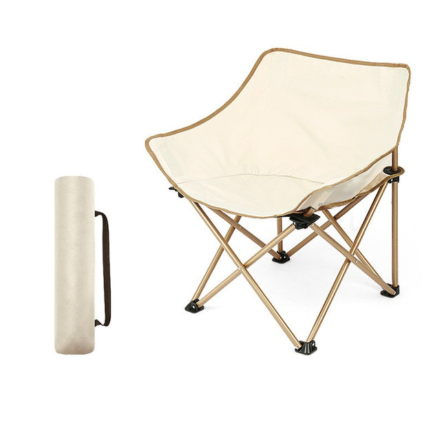 Outdoor Folding Moon Chair Lounge Lawn Chairs Lightweight Portable Camping Folding Chair