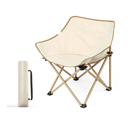 Outdoor Folding Moon Chair Lounge Lawn Chairs Lightweight Portable Camping Folding Chair