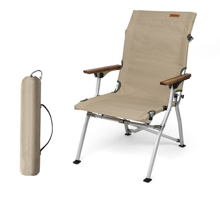 Folding Camping Chair Lawn Chair for Outdoor Aluminum Bracket Chair With Handle