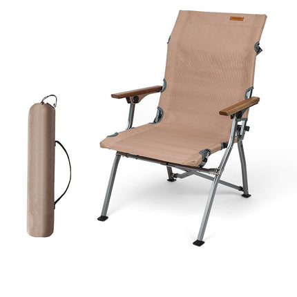 Folding Camping Chair Lawn Chair for Outdoor Aluminum Bracket Chair With Handle