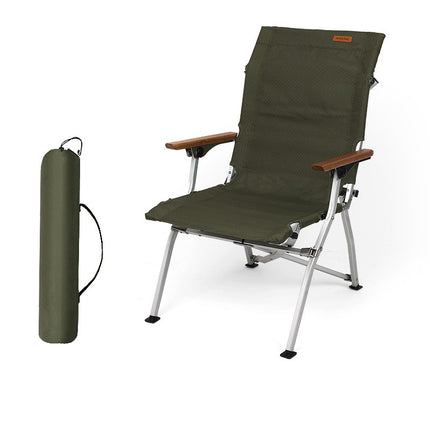 Folding Camping Chair Lawn Chair for Outdoor Aluminum Bracket Chair With Handle