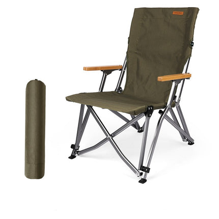 Camping Folding Chair Outdoor Chair With Handle Aluminum Bracket Lightweight Camp Chair