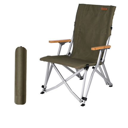 Camping Folding Chair Outdoor Chair With Handle Aluminum Bracket Lightweight Camp Chair