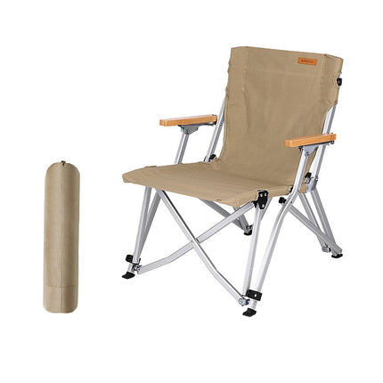 Camping Folding Chair Outdoor Chair With Handle Aluminum Bracket Lightweight Camp Chair