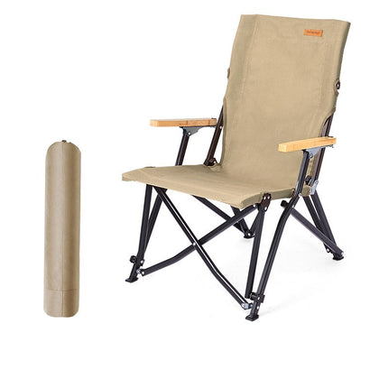 Camping Folding Chair Outdoor Chair With Handle Aluminum Bracket Lightweight Camp Chair