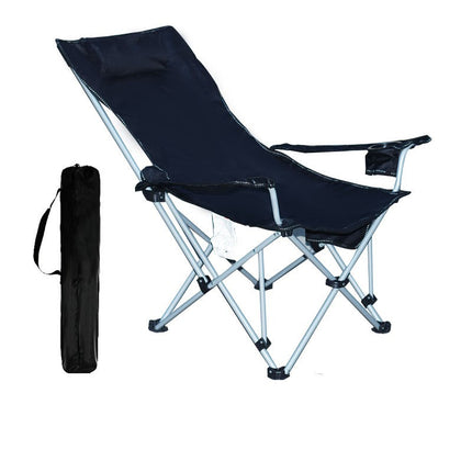 Camping Lounge Chair, Portable Reclining Camping Chair, Folding Mesh Recliner