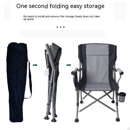 Camping Chair Lawn Chairs Portable Folding Chair Outdoor Chaise Camping Chairs for Adults Model C