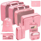 Makeup Wash Nine Piece Set Pink