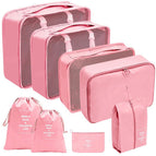 Eight piece set pink