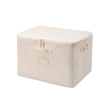 Cotton Storage Box with Handle Foldable Storage Baskets