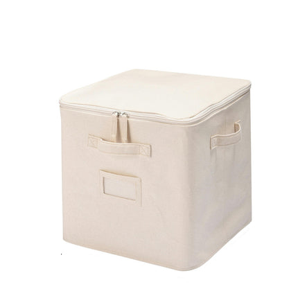 Cotton Storage Box with Handle Foldable Storage Baskets