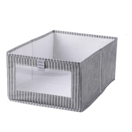 Collapsible Storage Bin with Transparent See-through Window,Fabric Organizer