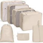 Seven piece set beige