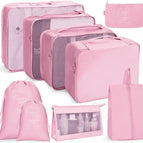 Nine piece set pink