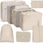 Digital Bag 8-Piece Set Beige white