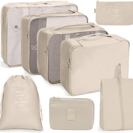 8 Set Packing Cubes for Suitcases, Accessories Bags Packing Cubes for Travel Luggage Organizer