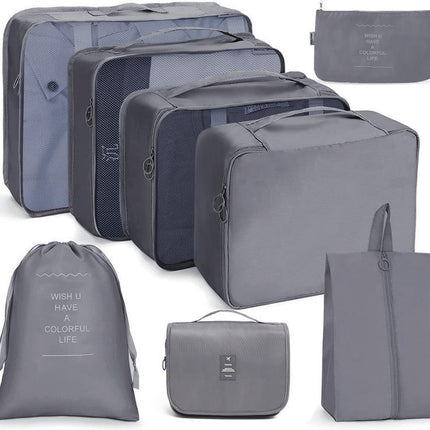 8 Set Packing Cubes for Suitcases, Accessories Bags Packing Cubes for Travel Luggage Organizer