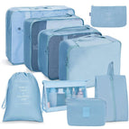 Twill Digital Nine Piece Set Blue Lagoon