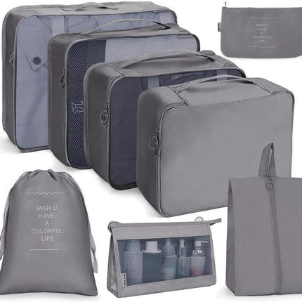 8 Set Packing Cubes for Suitcases, Accessories Bags Packing Cubes for Travel Luggage Organizer