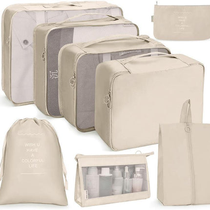 8 Set Packing Cubes for Suitcases, Accessories Bags Packing Cubes for Travel Luggage Organizer