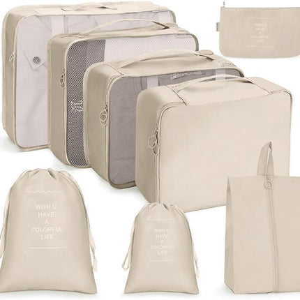 8 Set Packing Cubes for Suitcases, Accessories Bags Packing Cubes for Travel Luggage Organizer