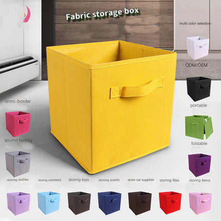 Cubic Collapsible Closet Storage Organizer -Nonwoven Storage Bin for Clothes and More