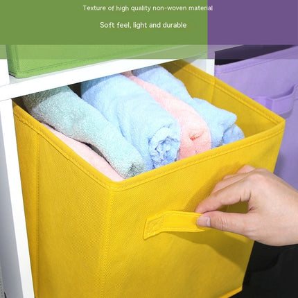 Cubic Collapsible Closet Storage Organizer -Nonwoven Storage Bin for Clothes and More