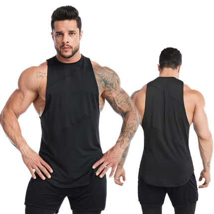 Men's Workout Tank Top Fitness Exercise Sleeveless Top Gym Training Bodybuilding Tank Top