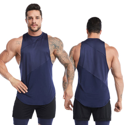 Men's Workout Tank Top Fitness Exercise Sleeveless Top Gym Training Bodybuilding Tank Top