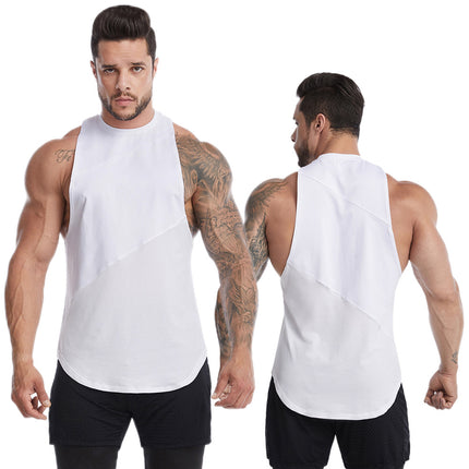 Men's Workout Tank Top Fitness Exercise Sleeveless Top Gym Training Bodybuilding Tank Top