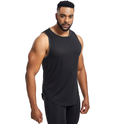 Men's compression garment slimming body shaping tank top gym workout sleeveless abdominal shaper