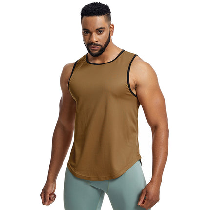 Men's compression garment slimming body shaping tank top gym workout sleeveless abdominal shaper