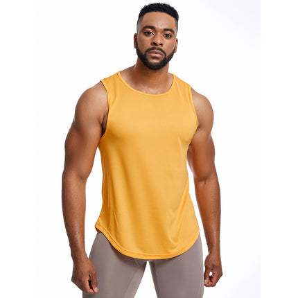 Men's compression garment slimming body shaping tank top gym workout sleeveless abdominal shaper