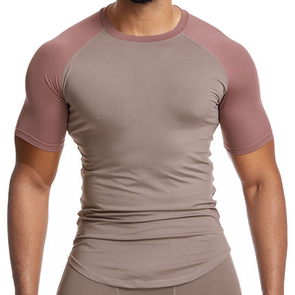 Men's Dry-Fit Sports Tops Comfortable Running Shirts Moisture Wicking Sports Short Sleeve Tops