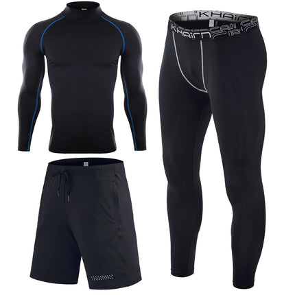 Men's Thermal Underwear 3 Piece Basic Thermal Long Pants Long Sleeve Short Sleeve Hunting Gear Set