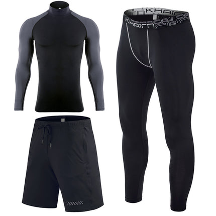 Men's Thermal Underwear 3 Piece Basic Thermal Long Pants Long Sleeve Short Sleeve Hunting Gear Set