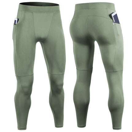 Men's Compression Pants Base Layer Running Tights Men's Athletic Tights with Pockets