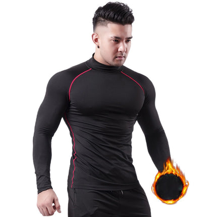 Men Skinny Tight Compression Base Layer Long Sleeve T Shirt Bodybuilding Tops