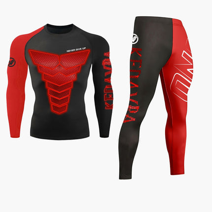 Men's Thermal Underwear Set (for skiing) Men's Quick Dry Compression Pants and Shirt