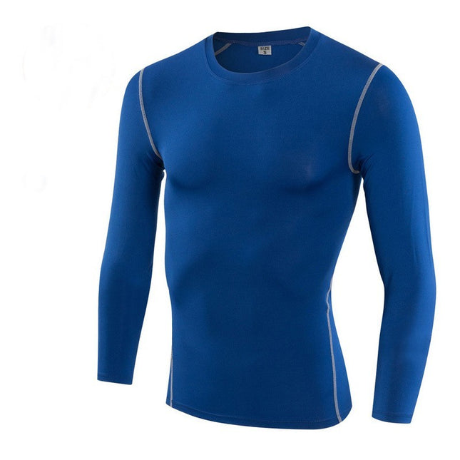 Men's Warm Compression Shirt Fleece Lined Long Sleeve Sports Base Layer Cold Weather Fitness Top