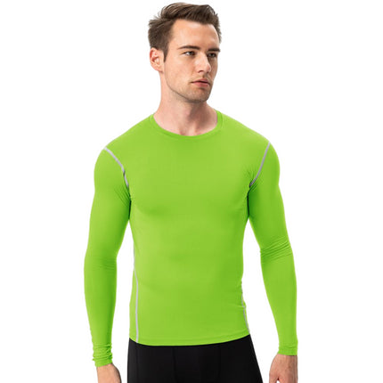 Men's Tight Training Athletic Running Long Sleeve Sweat Wicking Quick Drying Shirt