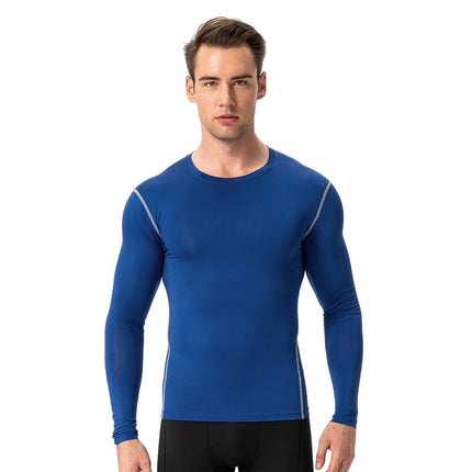 Men's Tight Training Athletic Running Long Sleeve Sweat Wicking Quick Drying Shirt