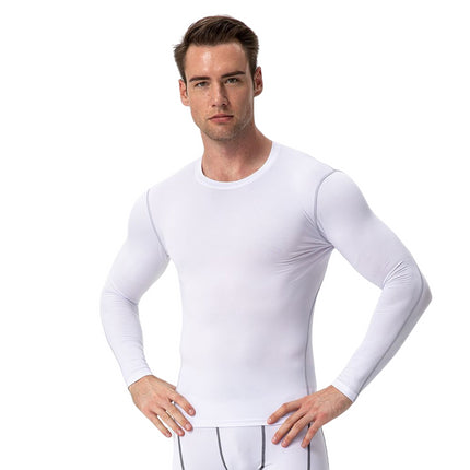 Men's Tight Training Athletic Running Long Sleeve Sweat Wicking Quick Drying Shirt