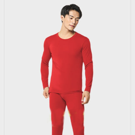 Men's Ultra Soft Thermal Underwear Set Stretchy Thin Modal Cotton Long Johns Top & Bottom Set